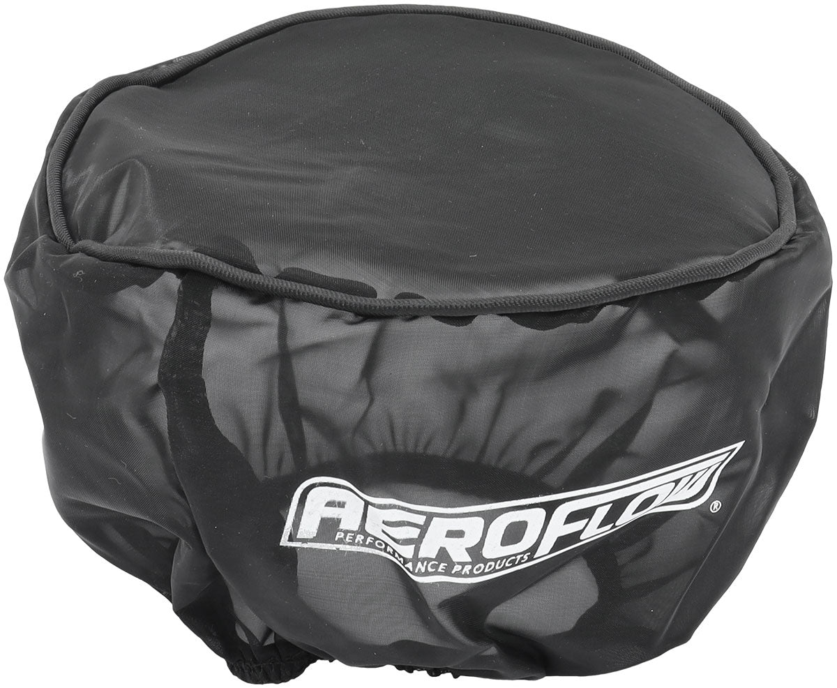 6-3/8" Small Air Filter AeroSkin Wrap - Black  Suits 6-3/8" Round Air Filters Below 2" in Height
