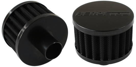 Black Push In Breather   3" (76mm) O.D. x 2" (50.8mm) High, fits 1" (25.4mm) diameter grommet