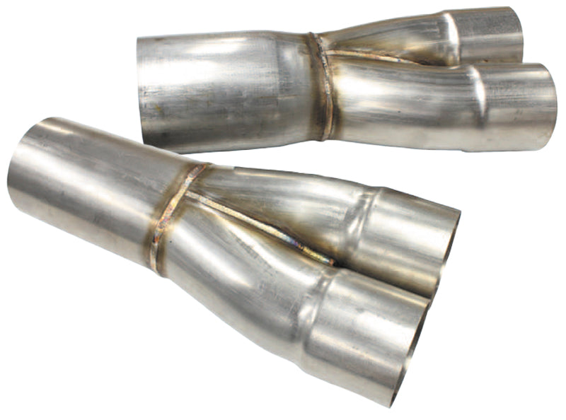 Stainless Steel 2 into 1 Merge Collectors   3" Primary Into 3-1/2" Collector Outlet