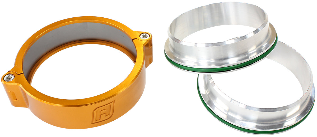 2.75" Billet Intercooler Quick Connect Clamp  Gold Finish