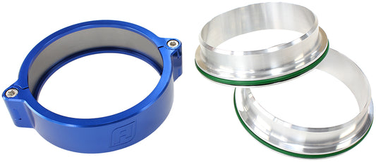 4" (102mm) Billet Aluminium Intercooler Clamp  Blue Finish