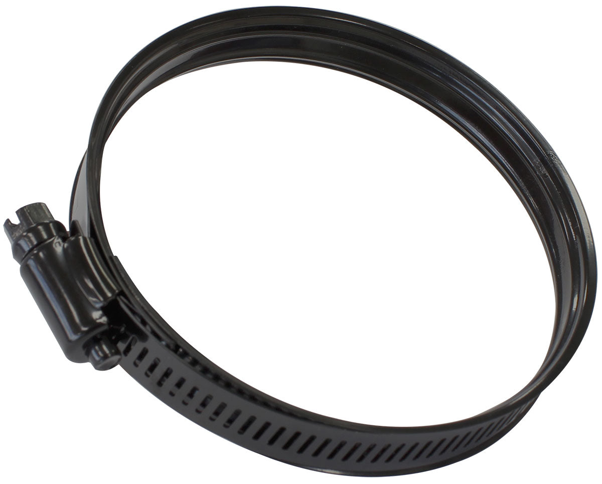 Constant Tension Dual Bead Black Stainless Hose Clamp  100mm (3.93") to 120mm (4.72") Clamping Range