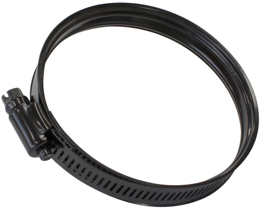 Constant Tension Dual Bead Black Stainless Hose Clamp  58mm (2.28") to 75mm (2.95") Clamping Range