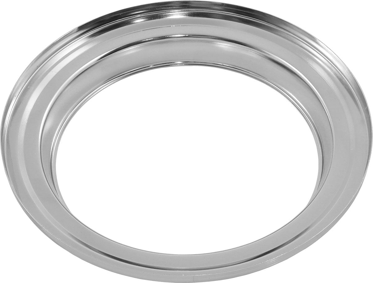 Aeroflow Air Cleaner Base Only  Suit 7" Diameter Air Filter, Chrome Steel, Flat Base Suit 5-1/8" Carburettor Neck
