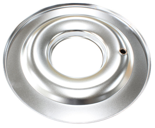 14" Air Cleaner Base Only   Chrome, Flat Base Suit 5-1/8" Neck Carburettor