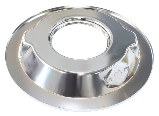 14"" Air Cleaner Base Only  Chrome, Recessed Base 1-1/8" (28mm) Suit 5-1/8" Neck