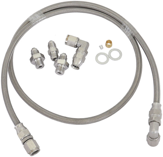Universal -4AN Turbo Oil Line Kit    Universal Fitment with Metric Fittings, 1m Length