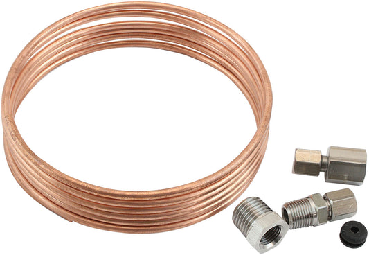 Complete 1/8" Diameter Copper Tubing Kit   Copper Tubing with Stainless Steel Fitting Kit