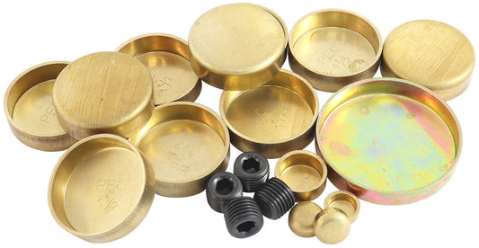 Ford 289,302,351 Windsor Welsh Plug Kit   Brass Material
