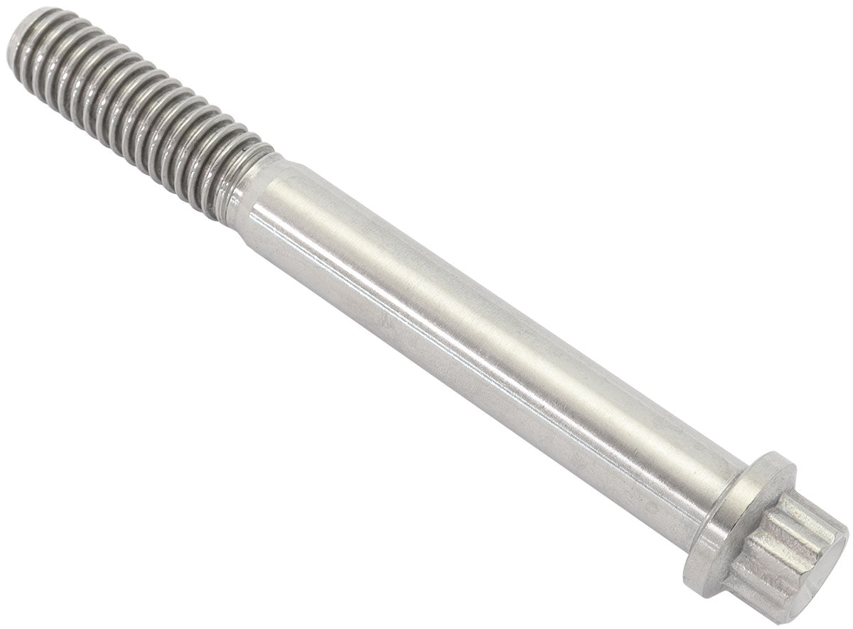 Aeroflow 5/16-18", UHL 2-3/4" Titanium Bolt  12 Point Head, Natural Finish, Sold Single