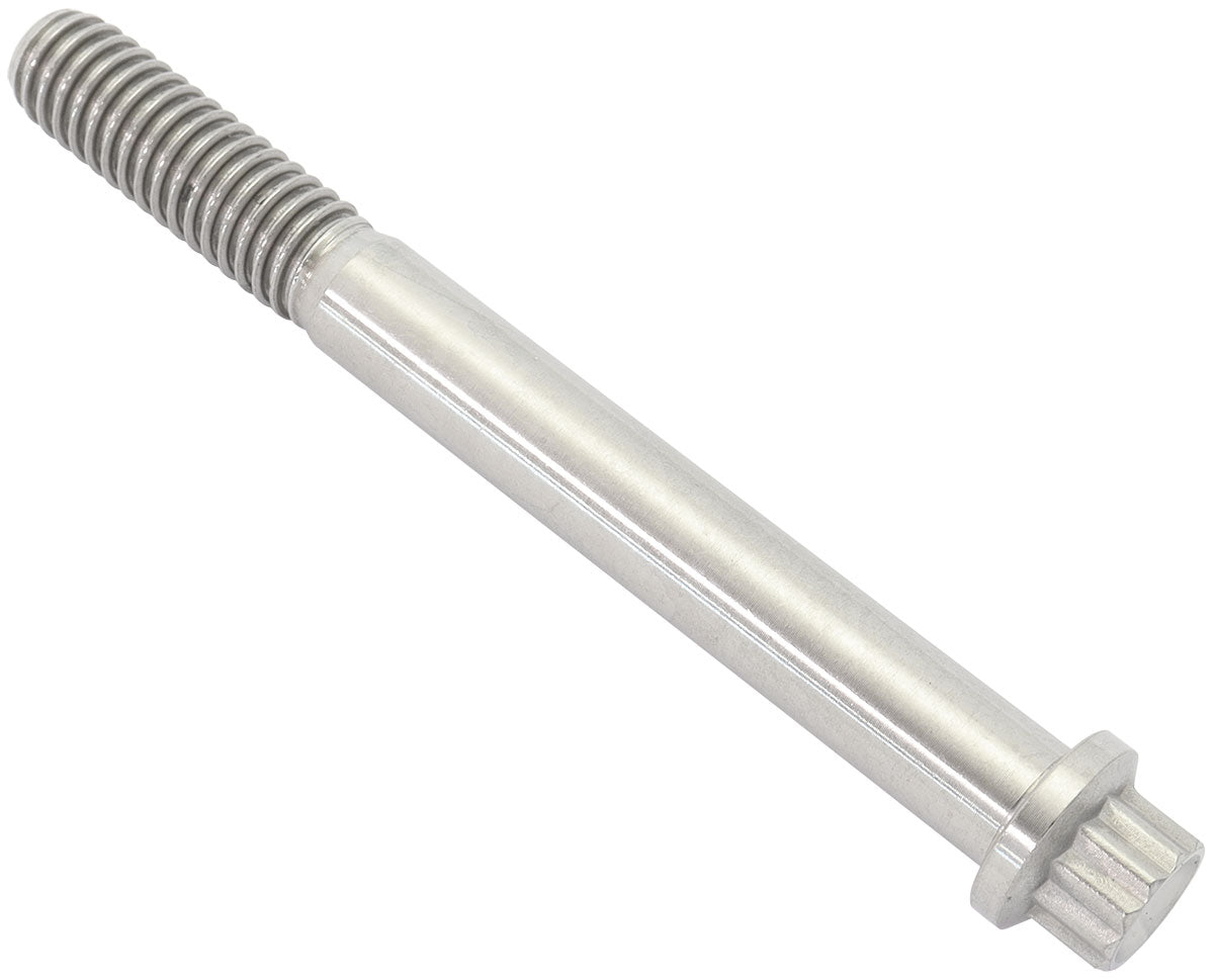 Aeroflow 5/16-18", UHL 3" Titanium Bolt  12 Point Head, Natural Finish, Sold Single