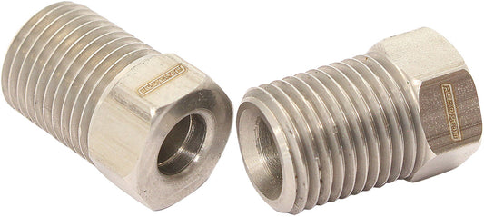 Stainless Steel Inverted Flare Tube Nuts (Pair)  M10 -1.0mm to 3/16" Hard