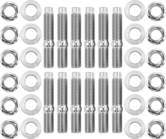 Aeroflow Ttianium 6 Point Hex Header Stud Kit    Nissan RB20, RB25 & RB30 Engine