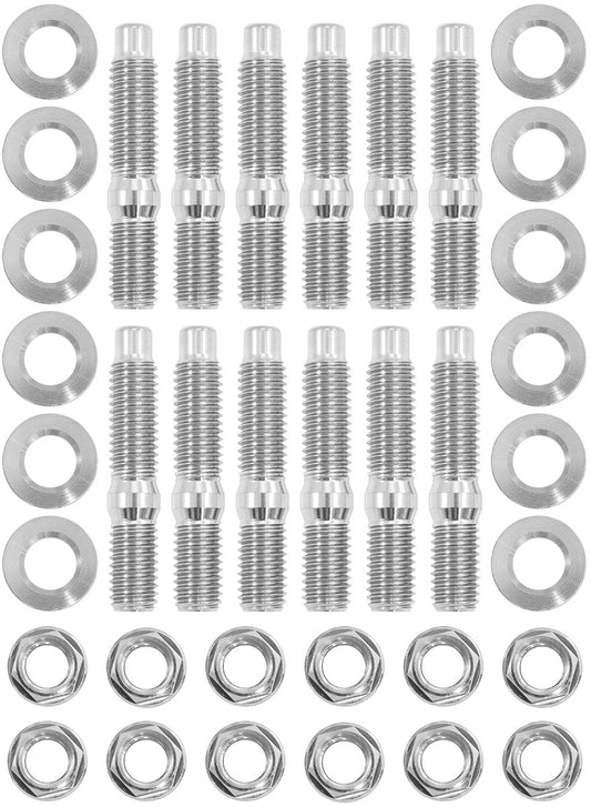 Aeroflow Ttianium 6 Point Hex Header Stud Kit    Nissan RB26 Engine