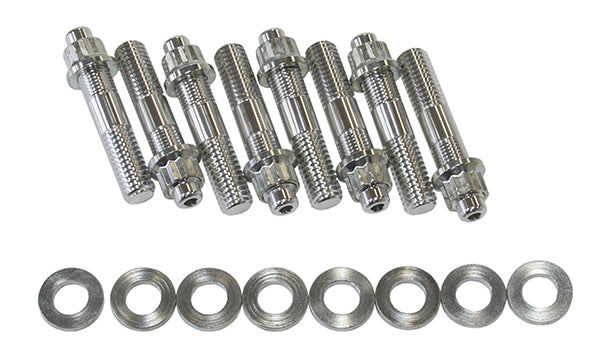 Blower Stud Kit 2.50" Total Length    Silver Studs & Nuts