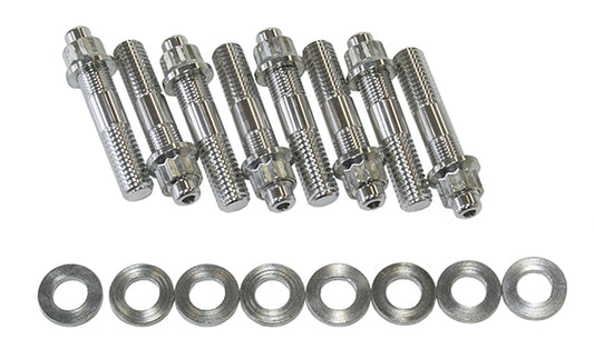 Blower Stud Kit 2.50" Total Length    Silver Studs & Nuts