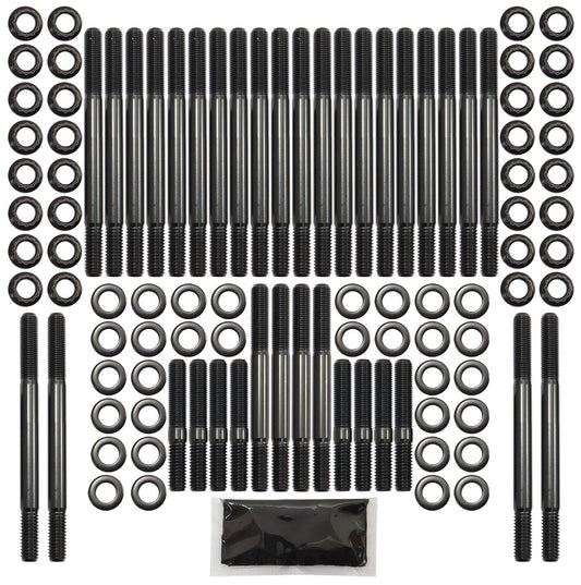 Big Block Chev 396-454 Head Stud Kit  12 Point Nuts, Suit OEM Aluminium Heads, 8740 Grade Material