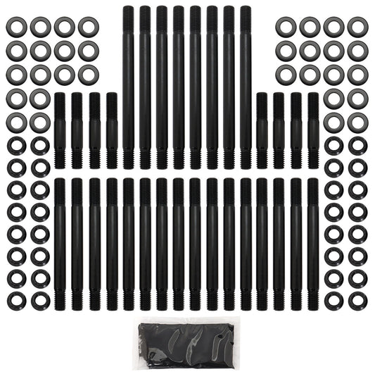 Big Block Chev 396-454Head Stud Kit  12Point Nuts, Suit Aeroflow 320cc and Edelbrock Performer RPM Cylinder Heads, 8740 GradeMaterial