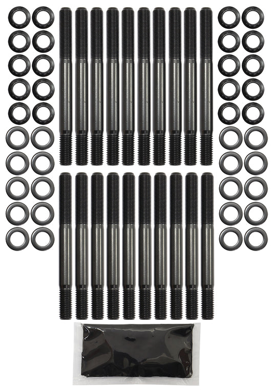Ford Cleveland 302-351Head Stud Kit   12 Point Nuts, Suit OEM and Aftermarket Cylinder Heads, 8740 Grade Material