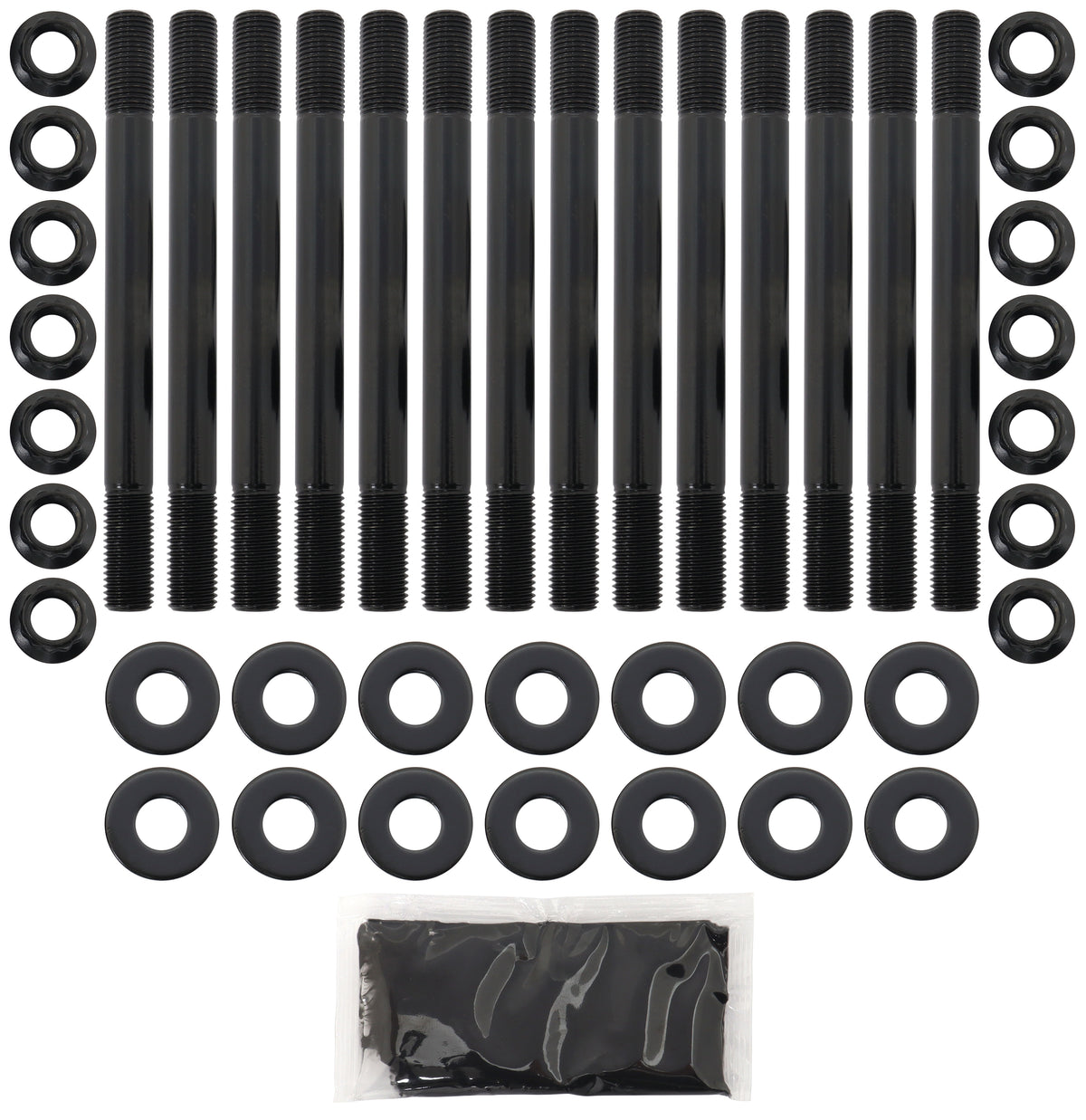 Ford Barra BA,BF,FG Turbo Head Stud Kit   12 Point Nuts, Suit OEM and Aftermarket Cylinder Heads, 8740 Grade Material