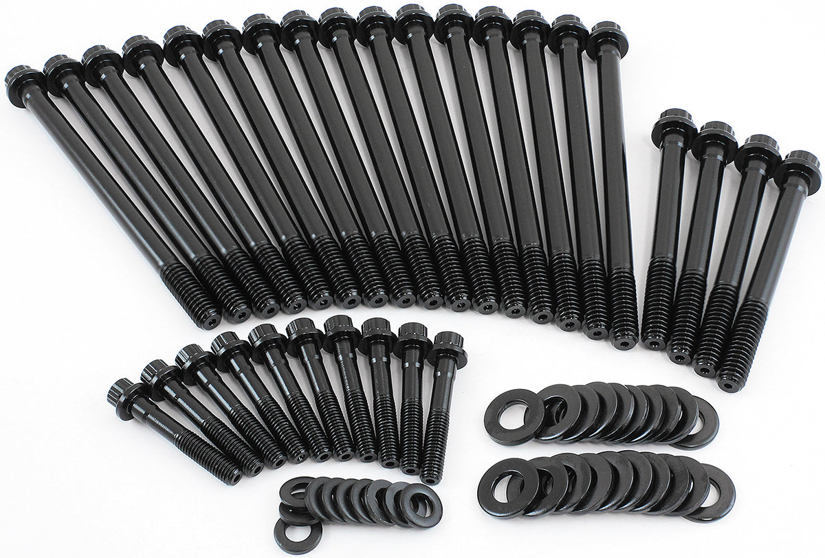 GM LS Head Bolt Kit with Odd Length   12 Point Head, Suit 2003 and Earlier Engines, 8740 Grade Material