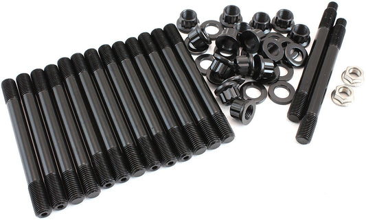 Ford XR6 Barra 2 Bolt Main Stud Kit   Suits BA, BF, FG Turbo 4 Liter, 12 Point Nuts and 8740 Grade Material