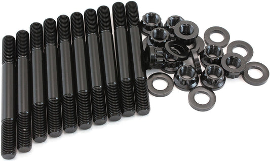 Mitsubishi 4G63 2 Bolt Main Stud Kit   Suit 2007 and Earlier, 12Point Nuts and 8740 Grade Material