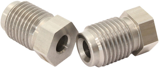 Stainless Steel Inverted Flare Tube Nuts (Pair)  M12 -1.25mm to 3/16" Hard Line