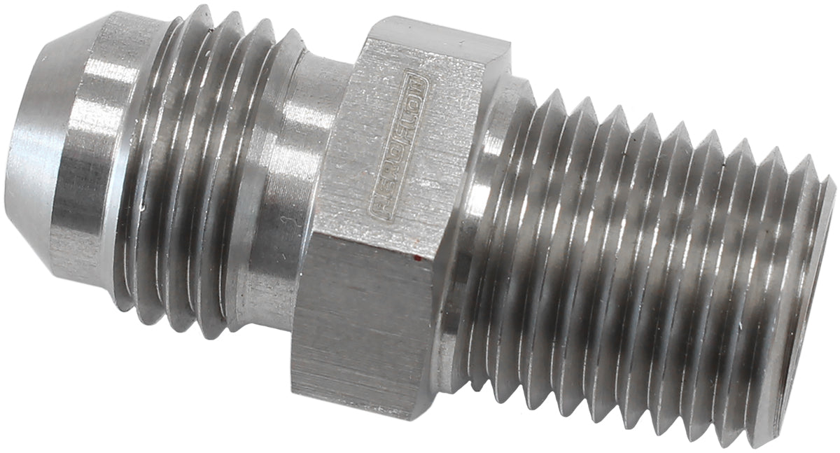 Turbo Oil Feed Fitting- Stainless Steel   1/4" NPT x -6AN