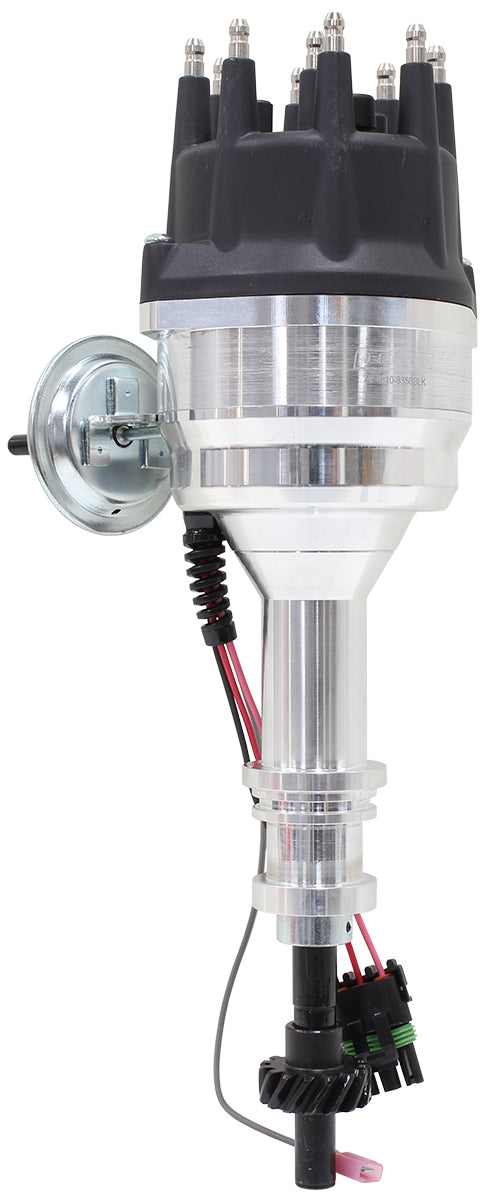 XPRO Ford Cleveland Ready to Run Distributor, Machined Aluminium Body with Black Cap   Suit Ford 302 and 351 Cleveland, Ford Big Block 429 and 460 V8