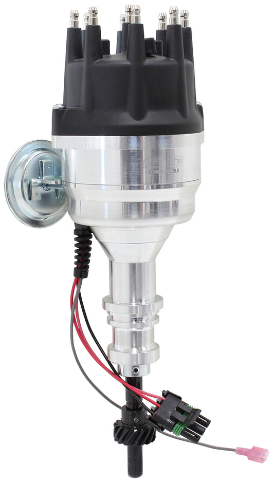 XPRO Ford Windsor Ready to Run Distributor, Machined Aluminium Body with Black Cap  Suit Ford 289 and 302 Windsor V8