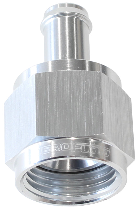 Straight Hose Barb 5/16" to -8AN Female   Silver Finish