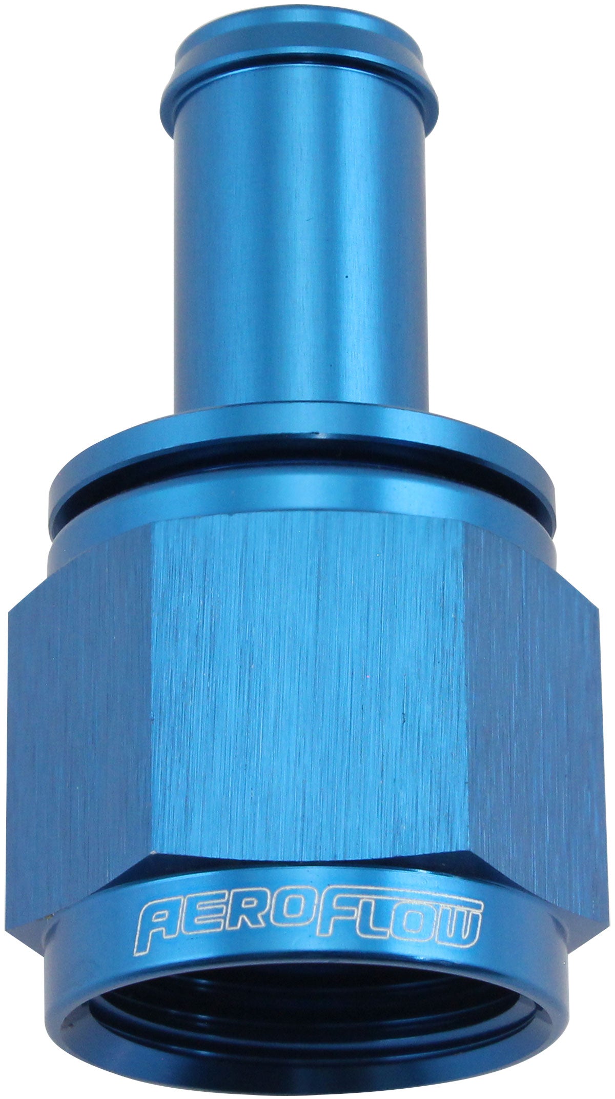 Straight Hose Barb 1/2" to -10AN Female   Blue Finish