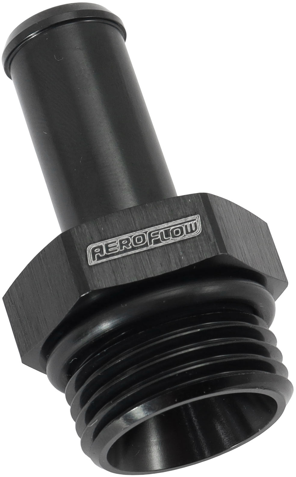 ORB to Barb Fitting - Black  -10 ORB to1/2" (12.7mm) Barb