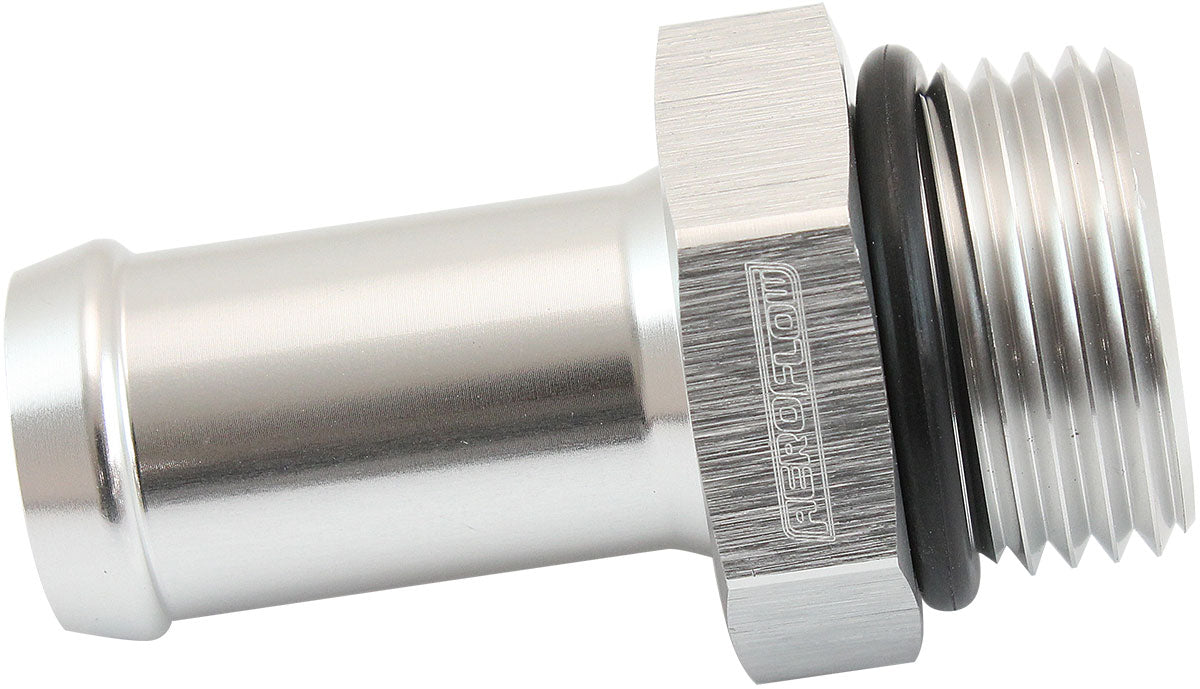 ORB to Barb Fitting - Silver  -10 ORB to 5/8" (15.9mm) Barb