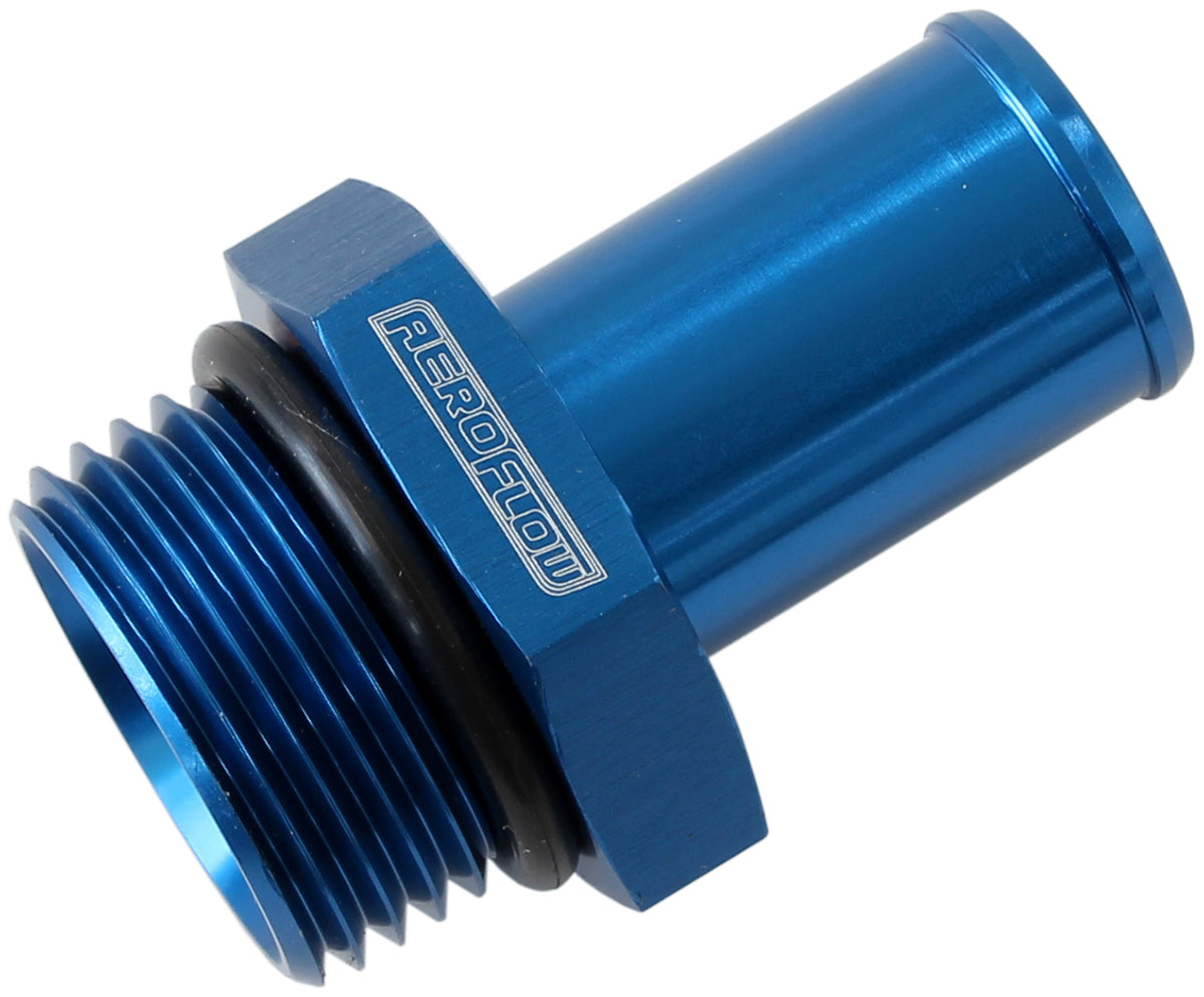 -12 ORB to 3/4" Barb Fitting    Blue Finish