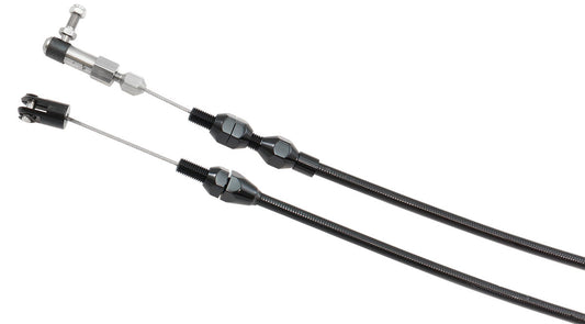 Aeroflow Heavy Duty Universal Throttle Cable - Black Cover with Black Cable Ends  36" (91cm) Long