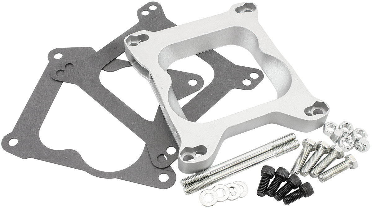 Carburettor Alloy 3/4" Adapter Spacer - Spread to Square Bore  Gaskets and Mounting Hardware Included