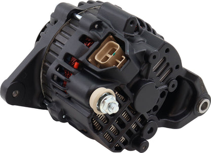 Aeroflow 130 AMP High Output Direct Fit Alternator - Black Finish   Suit Nissan RB20, RB25, RB26 and RB30