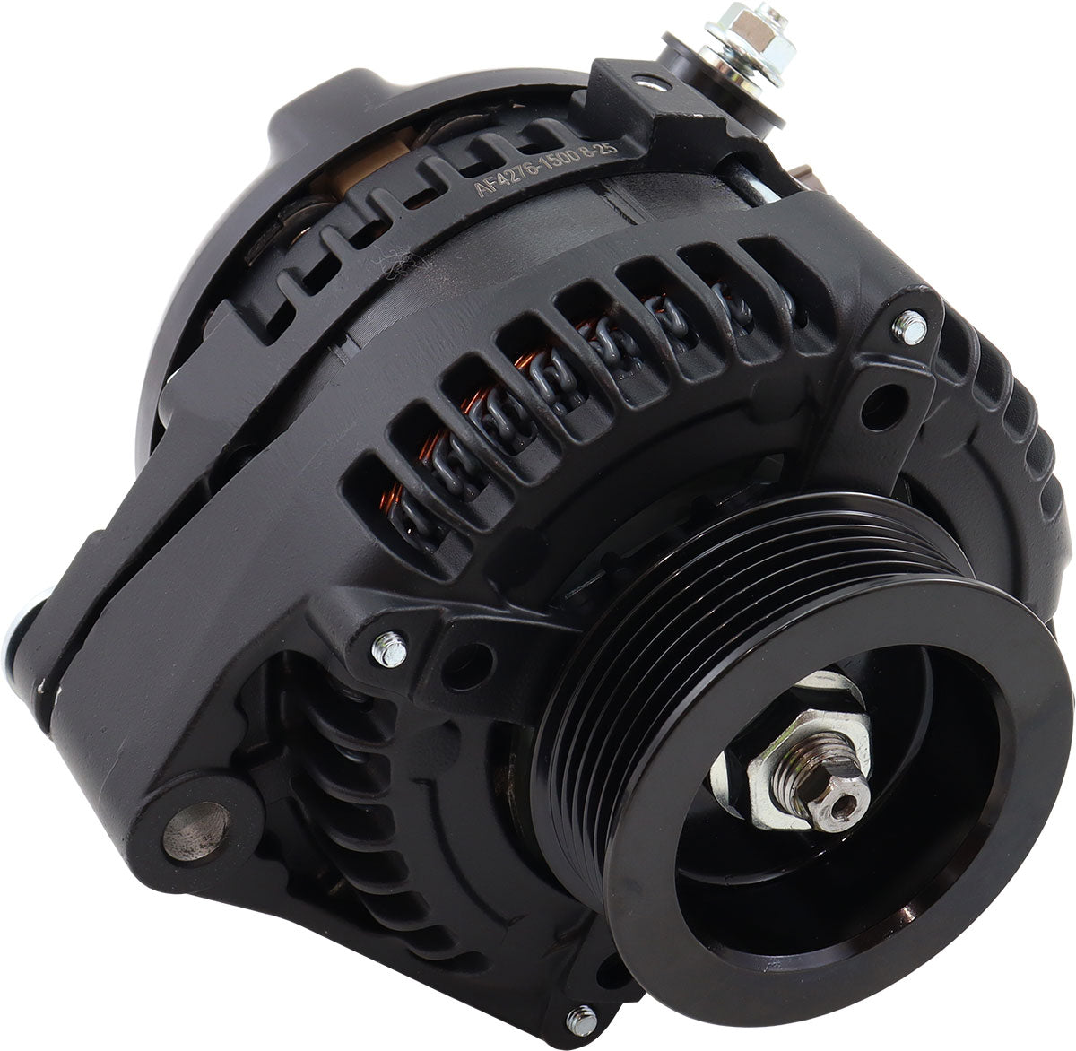 Aeroflow 170 AMP High Output Direct Fit Alternator - Black Finish   Suit Toyota 1JZ and 2JZ