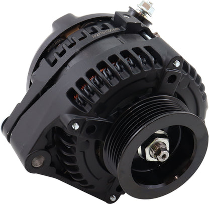 Aeroflow 170 AMP High Output Direct Fit Alternator - Black Finish   Suit Toyota 1JZ and 2JZ