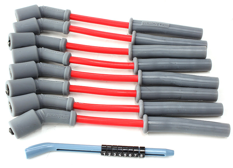 Xpro Red 8.5mm Spark Plug Wire Sets  Fits GM LS1 engines, 8" length