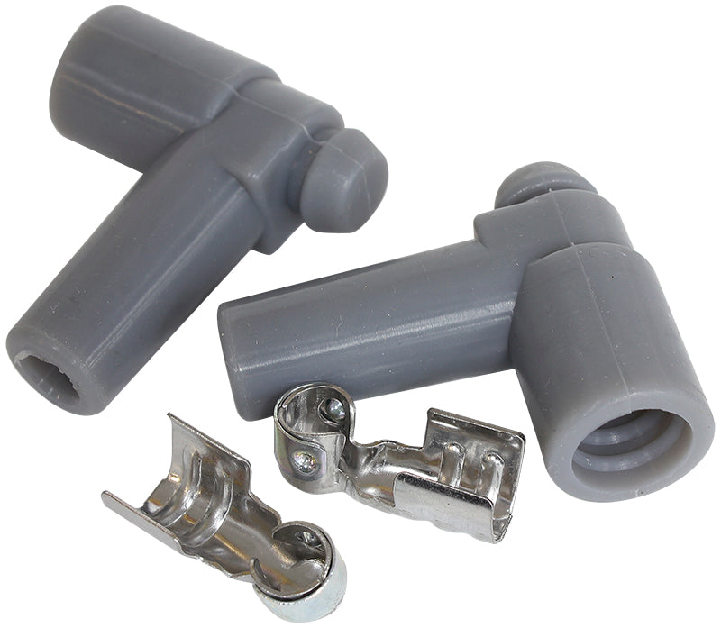 Xpro Silicone 90° HEI Boots & 90° Terminals    Grey, 2 pack
