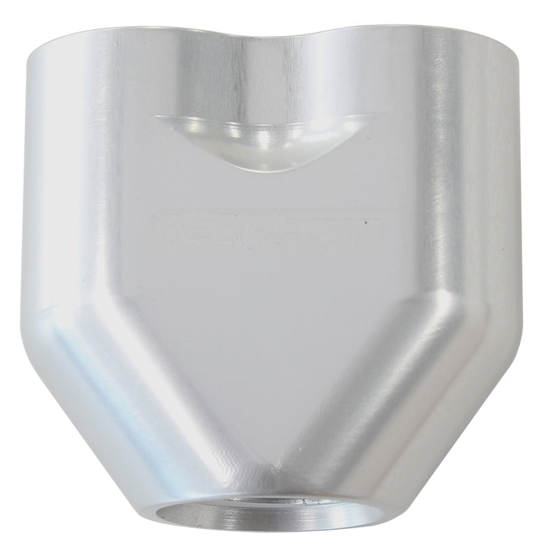 Billet 3 Port ORB U-Block  Silver Finish. 2 x -8 ORB Ports, 1 x -10 ORB Port