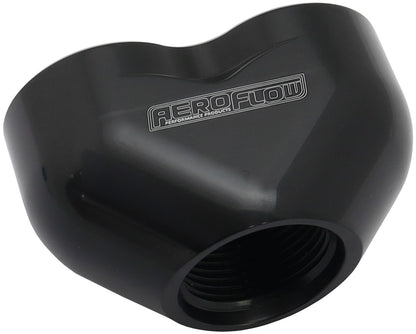 Billet 3 Port ORB U-Block  Black Finish. 2 x -12 ORB Ports, 1 x-16 ORB Port