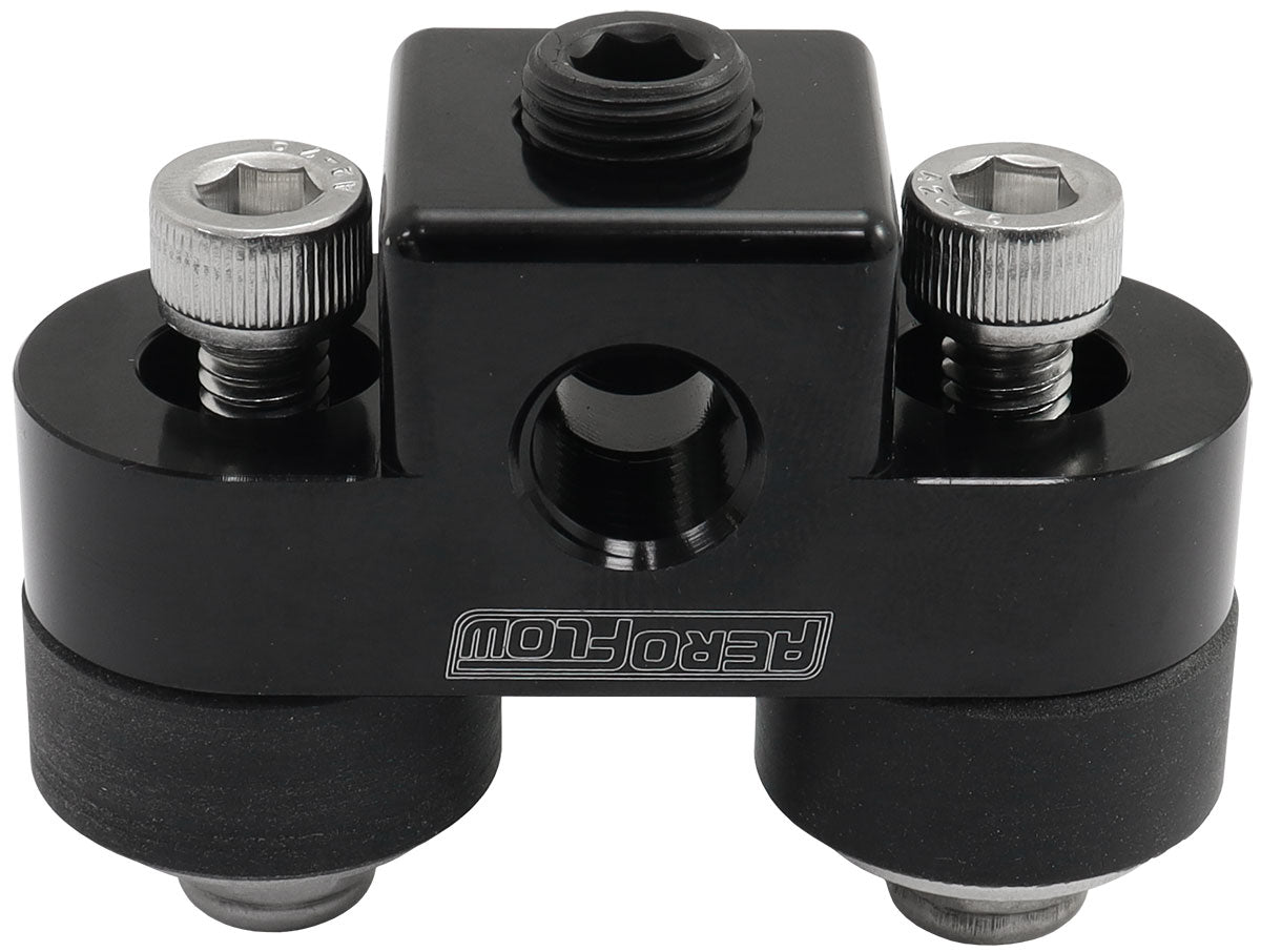 Pressure Sensor Block - Black Finish  3x 1/8" NPT Ports
