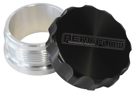 3" Billet Aluminium Weld-On Filler with Black Cap