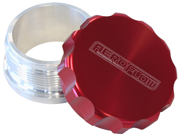 3" Billet Aluminium Weld-On Filler with Red Cap