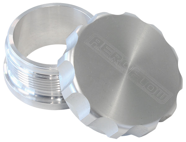 3" Billet Aluminium Weld-On Filler with Silver Cap