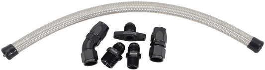 Aeroflow Turbo Oil Drain Kit  Suit Nissan RB, SR, CA engines with Aftermaket High Mount Turbo